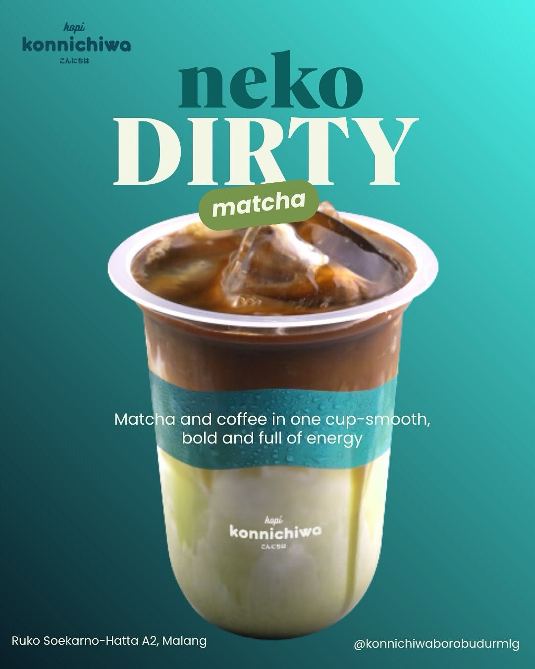 Kopi Konnichiwa dengan nuansa coffee shop modern